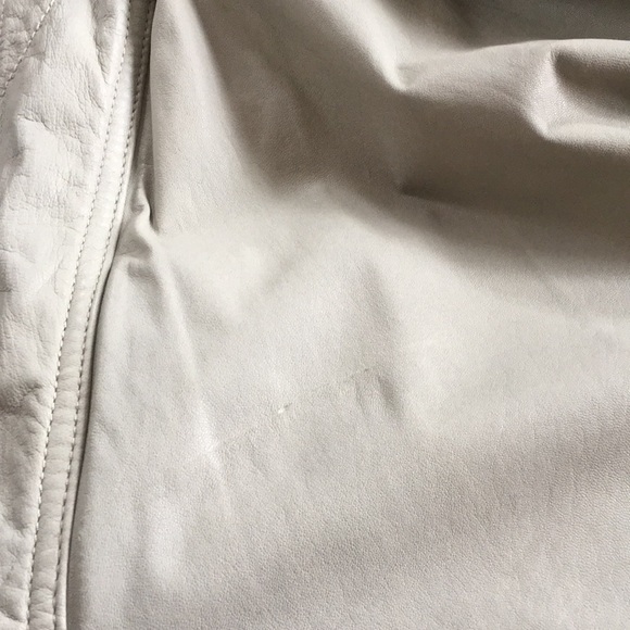 DKNY Pure Leather Double Zip Asymmetrical Vest - Picture 8 of 8